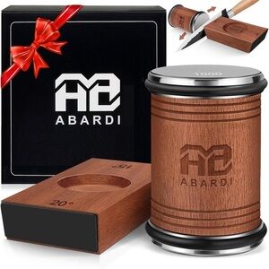Abardi Rolling Knife Sharpener with Magnet Holder